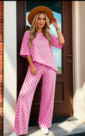 Checkered Past Pants Set